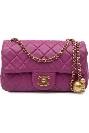 CHANEL Bolsa crossbody rectangular de piel de cordero Classic Single Flap mini 2020
