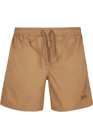 HERNO Shorts de playa con logo bordado