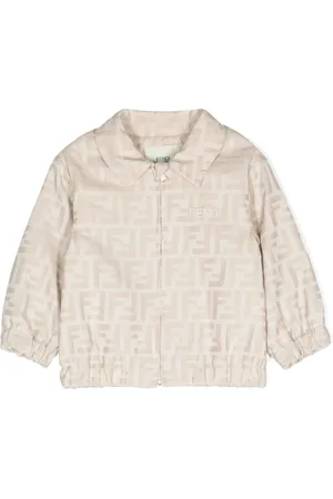Fendi Chamarra con logo FF en jacquard