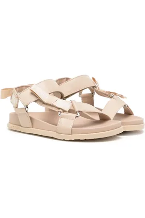 Fendi Sandalias con cierre autoadherente y logo estampado