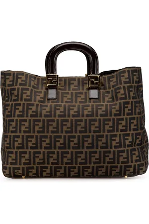 Fendi 2010-2024 Large Zucca Canvas Twins tote bag
