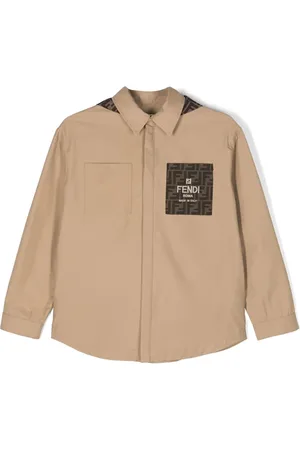 Fendi Chamarra con capucha y motivo FF