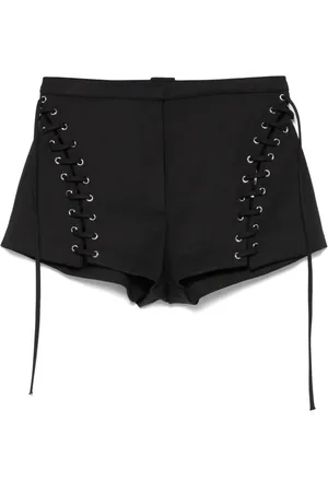 BLUMARINE Shorts con detalle de lazo
