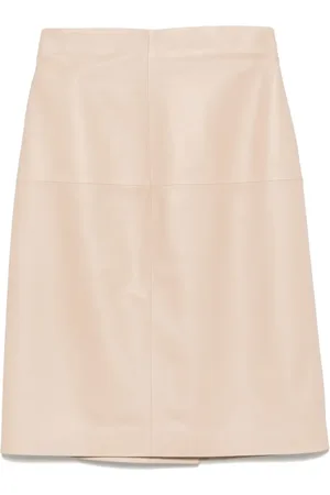 Kiton Falda corta de cuero