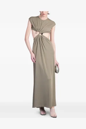 CHRISTOPHER ESBER Vestido largo con hebilla S