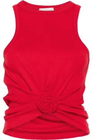 MAGDA BUTRYM Camiseta con nudo y rosa