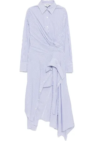 MONSE Vestido camisero con motivo de rayas