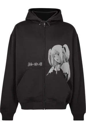 PALACE Hoodie Misa "Black" con cierre de x Death Note