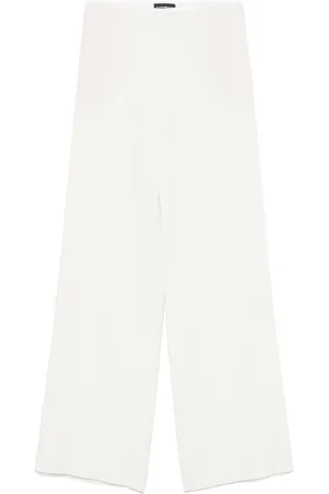 Emporio Armani Pantalones palazzo de crepé