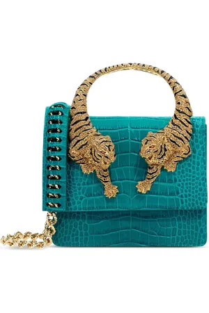 Roberto Cavalli Bolsa con efecto de piel de cocodrilo mini