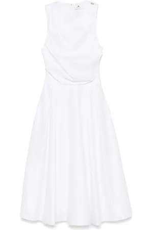 Elisabetta Franchi Vestido midi con diseño drapeado