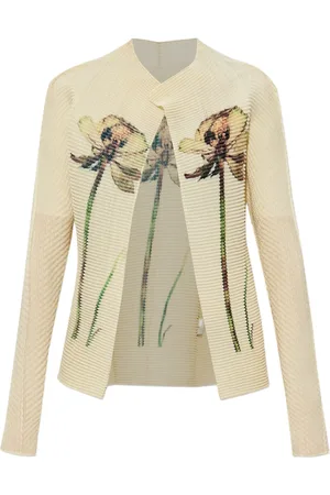 Issey Miyake Cárdigan con estampado floral