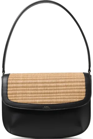 A.P.C. Bolsa de hombro con panel entretejido