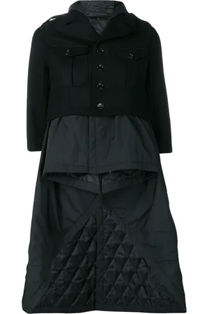 Comme des Garçons Abrigo capitonado con diseño en capas