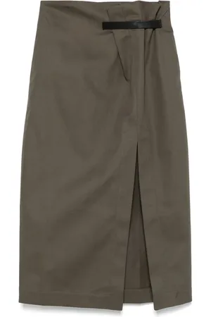 J.W.Anderson Falda midi de sarga