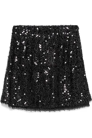 ERMANNO SCERVINO Falda corta bordada con lentejuelas