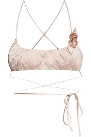 BLUMARINE Top con aplique de rosa