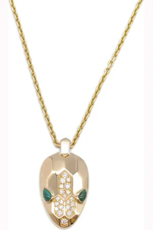 Bvlgari Collar Serpenti en oro rosa de 18kt con diamantes y malaquita 2010