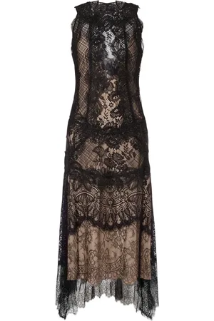 Alberta Ferretti Vestido midi con encaje