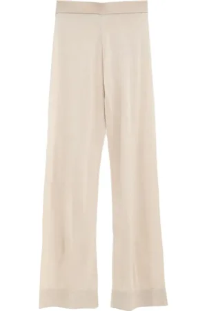 Totême Pantalones tejidos con diseño ancho