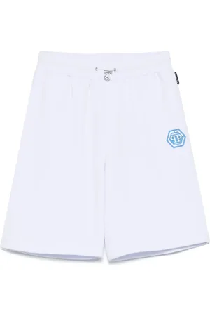 Philipp Plein Shorts deportivos con logo estampado