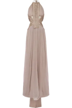 Alberta Ferretti Vestido de fiesta con cuello halter