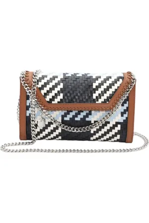 Stella McCartney Bolsa crossbody con motivo entretejido