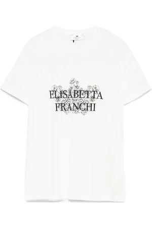 Elisabetta Franchi Playera con logo bordado