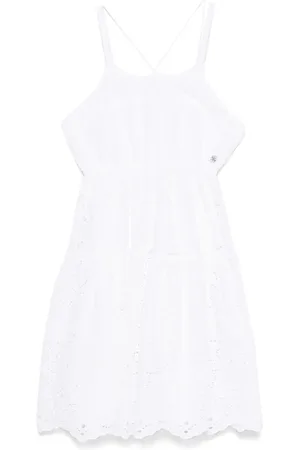 Guess Vestido con bordado inglés