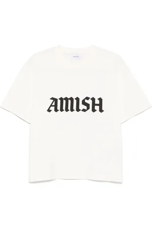 AMISH Playera con logo gótico