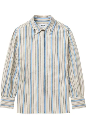 Msgm Camisa con rayas estampadas