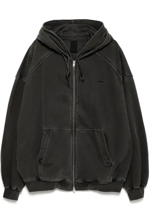JUUN.J Hoodie con logo bordado y cierre