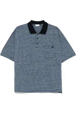 Etro Playera tipo polo con rayas estampadas