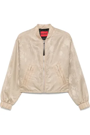 HUGO BOSS Chamarra bomber con estampado de piel de pitón