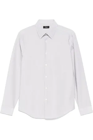 THEORY Camisa con rayas estampadas