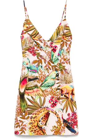 Farm Rio Vestido corto con estampado botánico