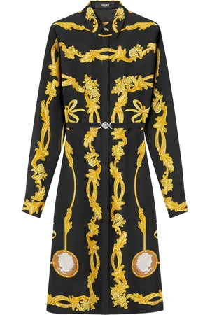 VERSACE Vestido midi con estampado Barocco