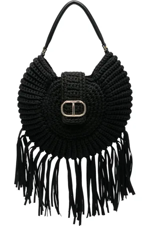 Twin-Set Tote con placa del logo