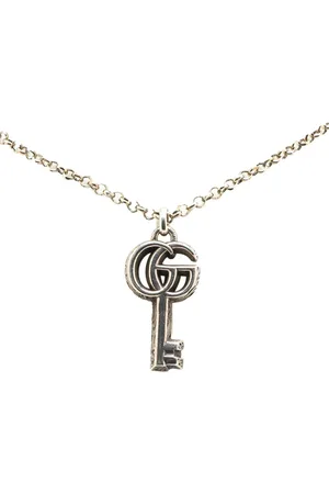 Gucci Collar Double G Key Pendant en plata de ley 2016-2024