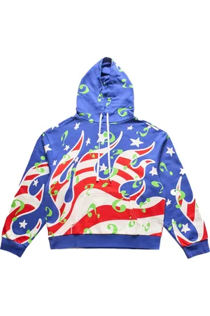 Sky High Farm Hoodie Flame Blue