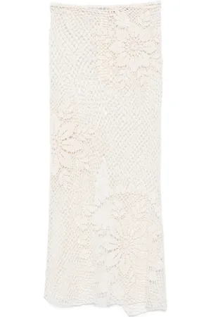 MAGDA BUTRYM Falda midi de crochet