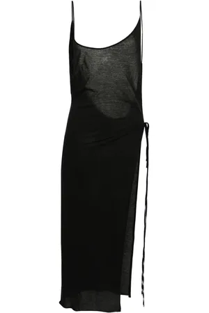 The Attico Vestido midi con espalda descubierta