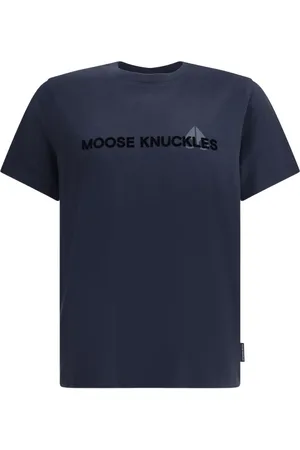 Moose Knuckles Playera con logo estampado
