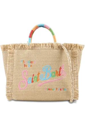 MC2 SAINT BARTH Bolsa de playa con logo bordado