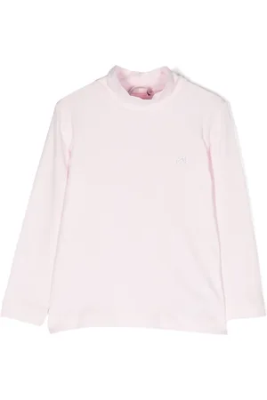 MONNALISA Top con cuello de tortuga y detalles del logo