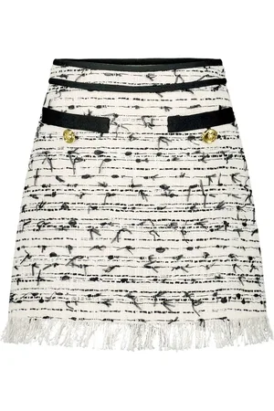Giambattista Valli Falda de tweed acampanada