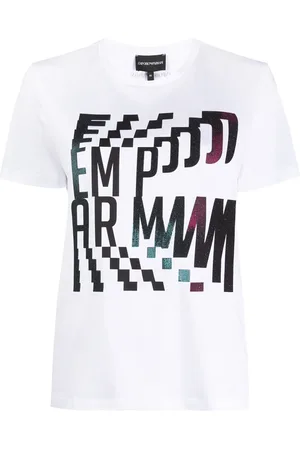 Emporio Armani Playera con estampado abstracto