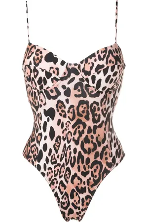 Brigitte Traje de baño con estampado de leopardo