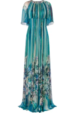 Alberta Ferretti Vestido largo con estampado abstracto