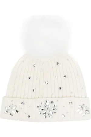 MONNALISA Gorro tejido con detalles de cristal